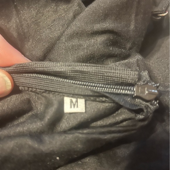 V Neck Ruched Wrap Slit Hem Sleeveless Spaghetti Strap Midi Bodycon Dress Sz med - Picture 4 of 4